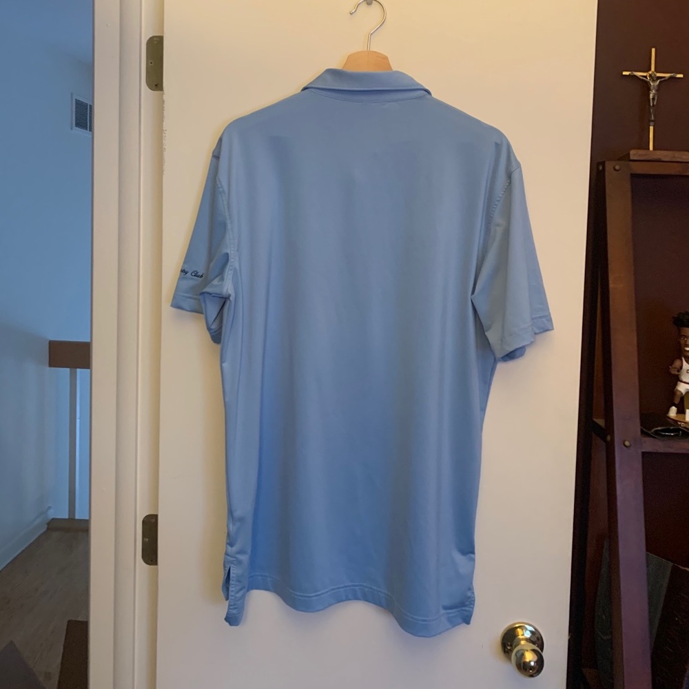 Mint Peter Millar Pale Blue Polo M - Picture 5 of 5